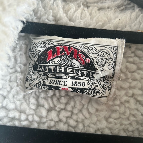 Vintage Levi's Blue Sherpa Collar Jacket - Picture 3 of 4